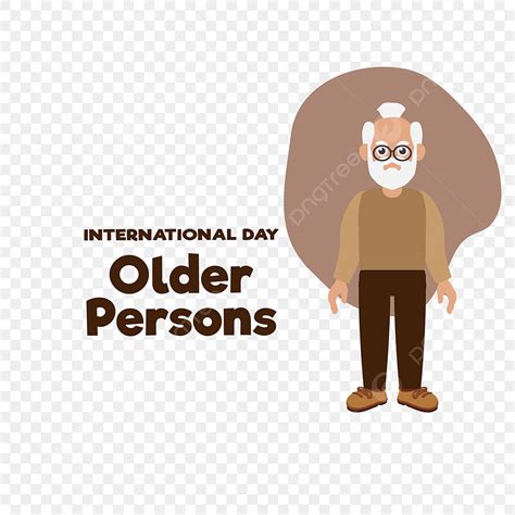 Older Person Vector Design Images International Day Older Persons