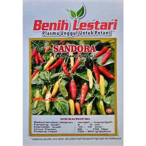 Jual Sandora Benih Unggul Cabai Rawit Benih Lestari Benih Cabe Rawet