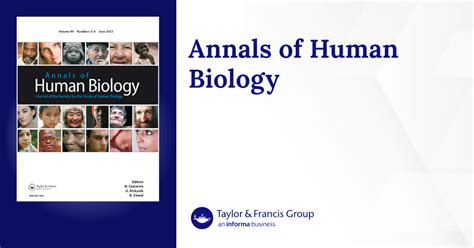 Human Growth And Development Section Annals Of Human Biology