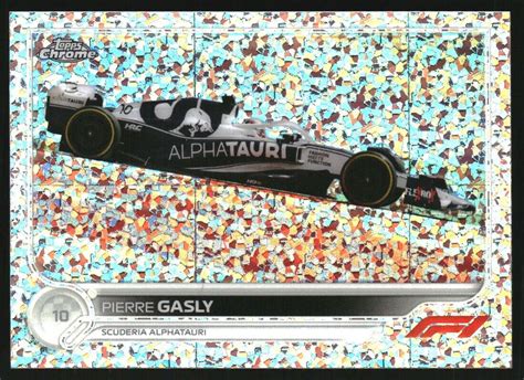 2022 Topps Chrome Formula 1 Mini Diamond Refractors 121 Pierre Gasly