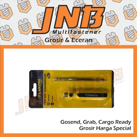 Jual Obeng Dua Arah Jetjo Tools Two Way Screwdriver Lakoni