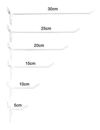 50 Ganchos P Painel Canaletado De 15cm Branco Ou Preto Escorrega o Preço