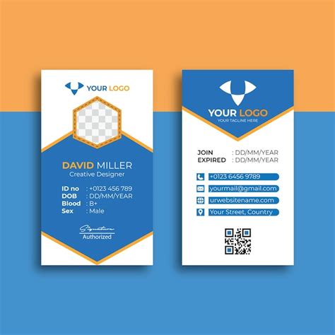 Premium Vector Modern Id Card Design