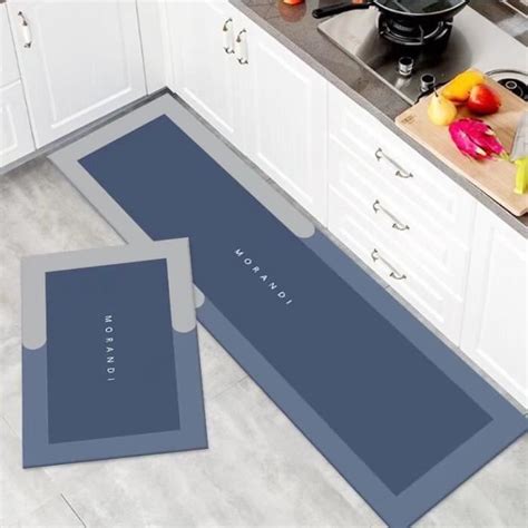 Tapis De Cuisine Antid Rapant Tapis De Salle De Bain Lavable En Machine