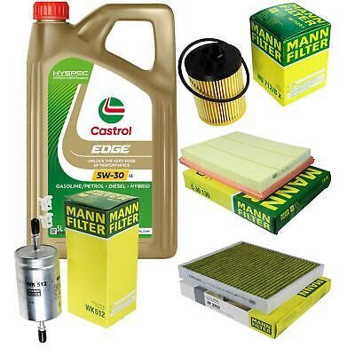 Castrol Edge L W Motor L Mann Filter Set Paket Inspektion Kit