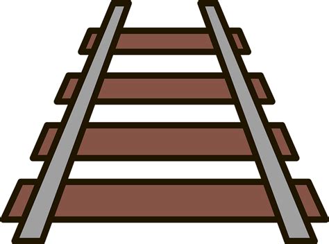 Railroad Tracks Vector Transparent Png All