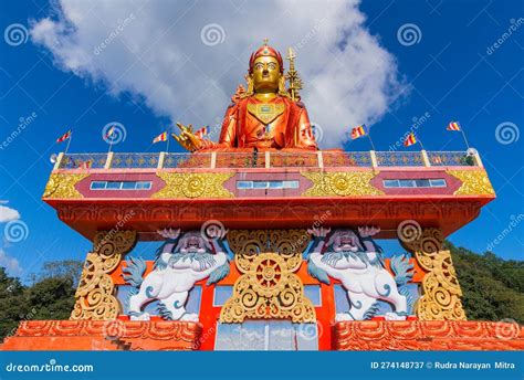 Holy Statue Of Guru Padmasambhava Or Born From A Lotus Guru Rinpoche