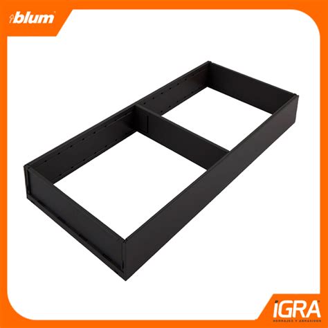 Blum Ambia Line Marco Met Lico Ancho Nl Negro Terra Mate Igra