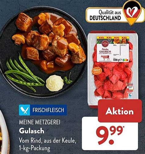 Meine Metzgerei Gulasch Angebot bei ALDI SÜD 1Prospekte de