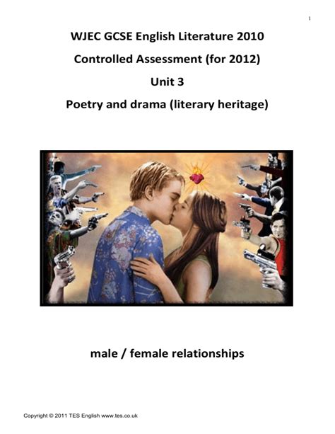 1 Romeo And Juliet Plot Character Relationships