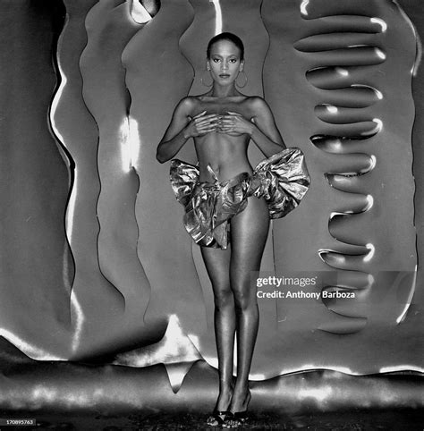 Portrait of American fashion model Toukie Smith she poses, topless,... News Photo - Getty Images