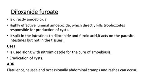 Drugs Used In Protozoal Infectionpptx