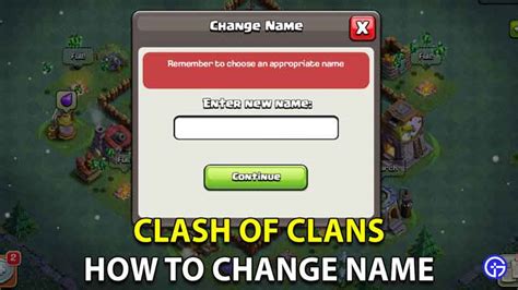 How To Change Your Name In Clash Of Clans Gamer Tweak