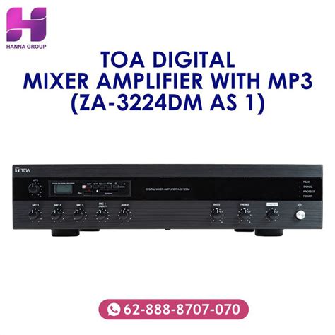 Toa Digital Mixer Amplifier With Mp Za Dm As