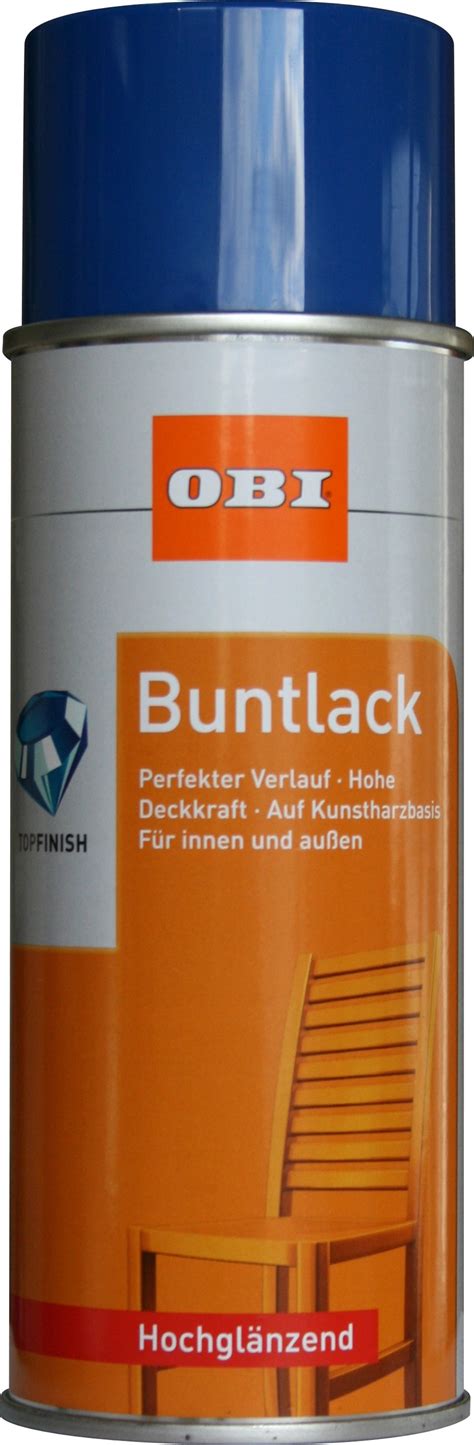 OBI Buntlack Spray RAL 5010 Enzianblau hochglänzend 400 ml kaufen bei OBI