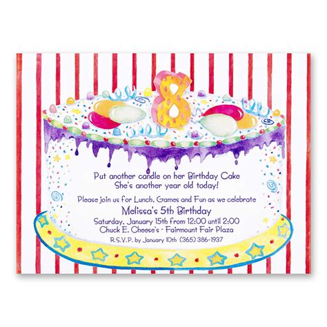 8th Birthday Party Invitations Wording Drevio Free And Printable