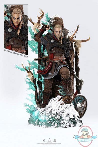 1 4 Assassins Creed Valhalla Animus Eivor Statue Purearts Man Of