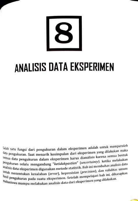 Bab 8 Analisis Data Eksperimen 8 ANALISIS DATAEKSPERIMEN Salah Satu