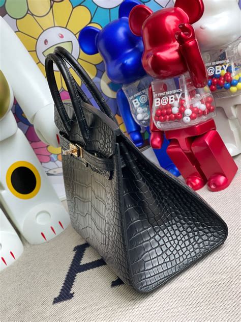 Hermès Birkin Alligator matt ck89 Black noir 25cm Hermes Kelly Pochette