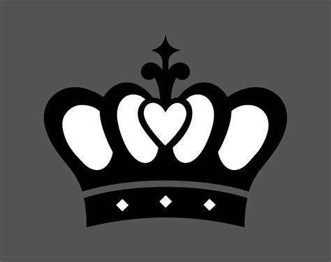 Crown Svg, Gold Crown Svg, Crown Outline, Silhouette, Crown With Heart ...