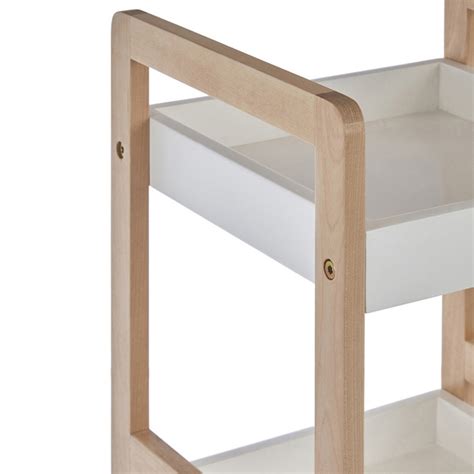 Premier Housewares Tier Birch Wood Bathroom Shelf Wilko