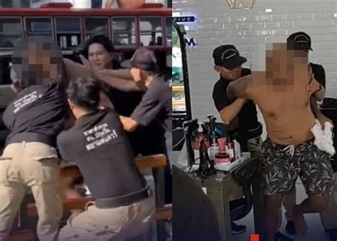 Indian Man Goes Crazy Damages Hair Salon Gets Violent Strips Naked