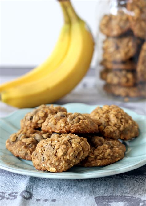 Banana Oatmeal Chocolate Chip Cookies