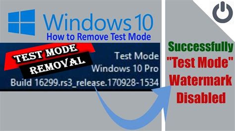 Disable Test Mode Windows 7 8 10 Test Mode Windows 10 Pro Build