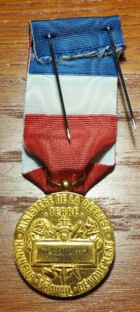 Ja Medaille Du Minist Re De La D Fense Terre French Medal Eur