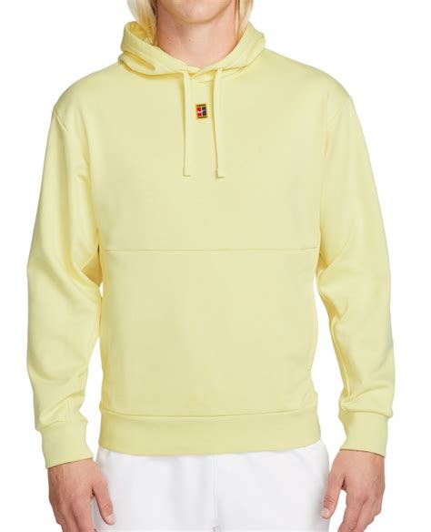 Felpa Da Tennis Da Uomo Nike Court Fleece Tennis Hoodie Giallo