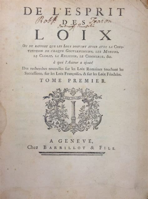 Montesquieu Y La Separaci N De Poderes Un Centauro En El Desierto