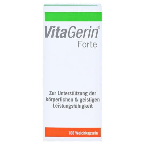 VITA Gerin Forte Weichkapseln 100 St 100 St Online Kaufen DocMorris