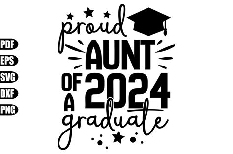 Proud Aunt Of A Graduate Svg Graphic By Creativekhadiza