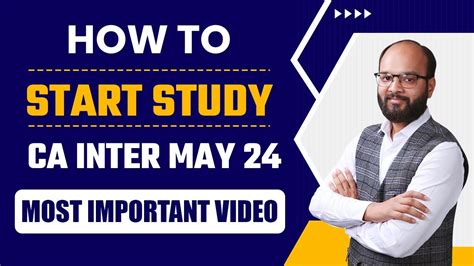 How To Start Study CA Inter Sep 24 How To Prepare CA Inter New Scheme