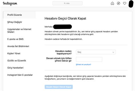 Instagram Hesap Dondurma Ve Kal C Olarak Silme