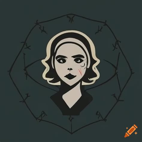 Minimalistic Logo Of Sabrina Spellman On Craiyon