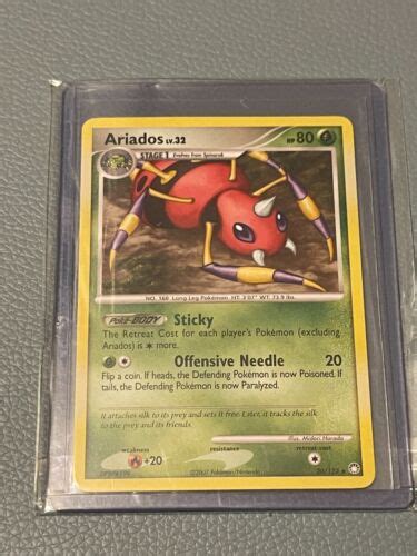 Ariados 20 123 Non Holo Rare Mysterious Treasures NM NP 2007 Pokemon