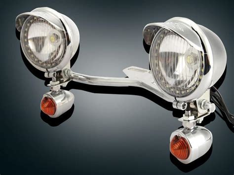 Passing Turn Signals Fog Lights Bar For Yamaha V Star Xvs 250 650 950 1100 1300 Ebay