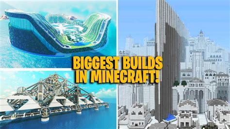 Biggest Minecraft Bases Ever Built Huge Youtube