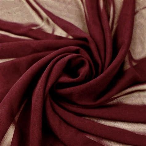 Danielle Burgundy Polyester Hi Multi Chiffon Fabric By The Yard