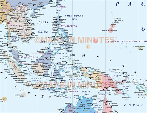 Digital vector World map, Gall Projection Political time zones (UK centric) @10M scale in ...