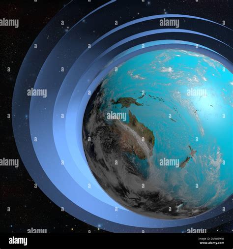 Structure of Earth's atmosphere, illustration Stock Photo - Alamy