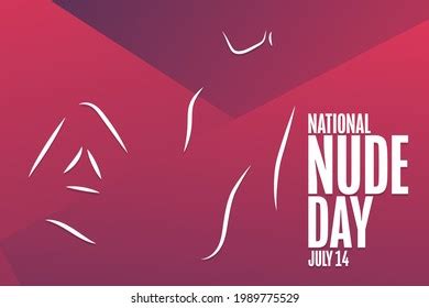 National Nude Day July 14 Holiday Stock Vector Royalty Free 1989775529 Shutterstock