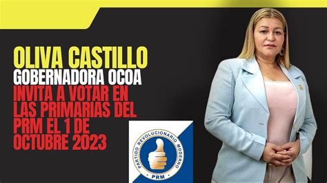 Gobernadora Civil De San Jose De Ocoa Oliva Castillo Invita A Las