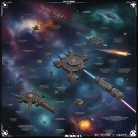 Warhammer 40k Galaxy Map Overview Stable Diffusion Online