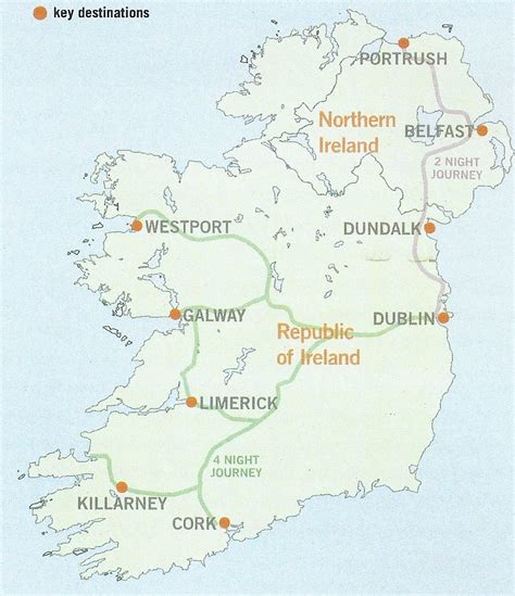 Northern Ireland Railways Map