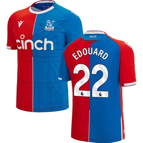 Shop Edouard Crystal Palace Soccer Jersey Home Replica