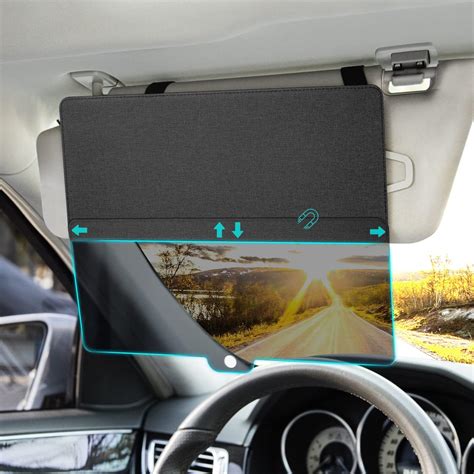 Amazon NAZZO Sun Visor Extender For Car Sun Blocker With PC