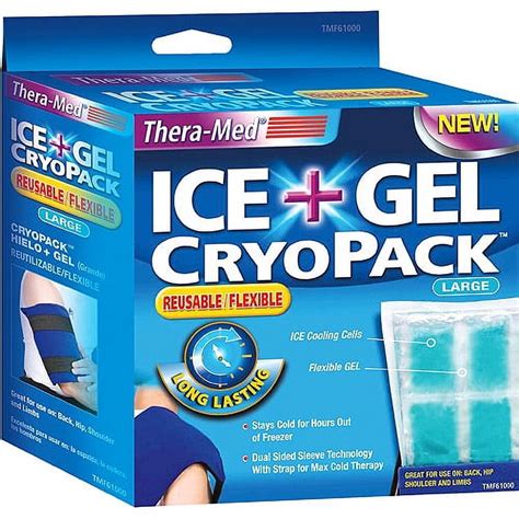 Thera Med Ice Gel Cryo Cold Pack For Pain Relief From Swelling Sports Injuries Large