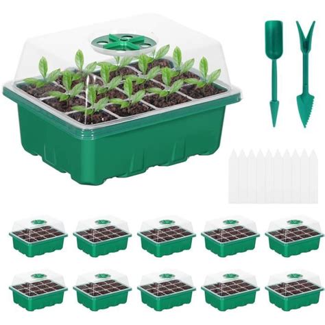 Fippy Kit Mini Serre Pour Semis Pi Ces Plateau De Semis Germination